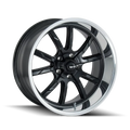 RIDLER 650 20X10 5X120.65 0ET 83.82CB MATTE BLACK/POLISHED LIP