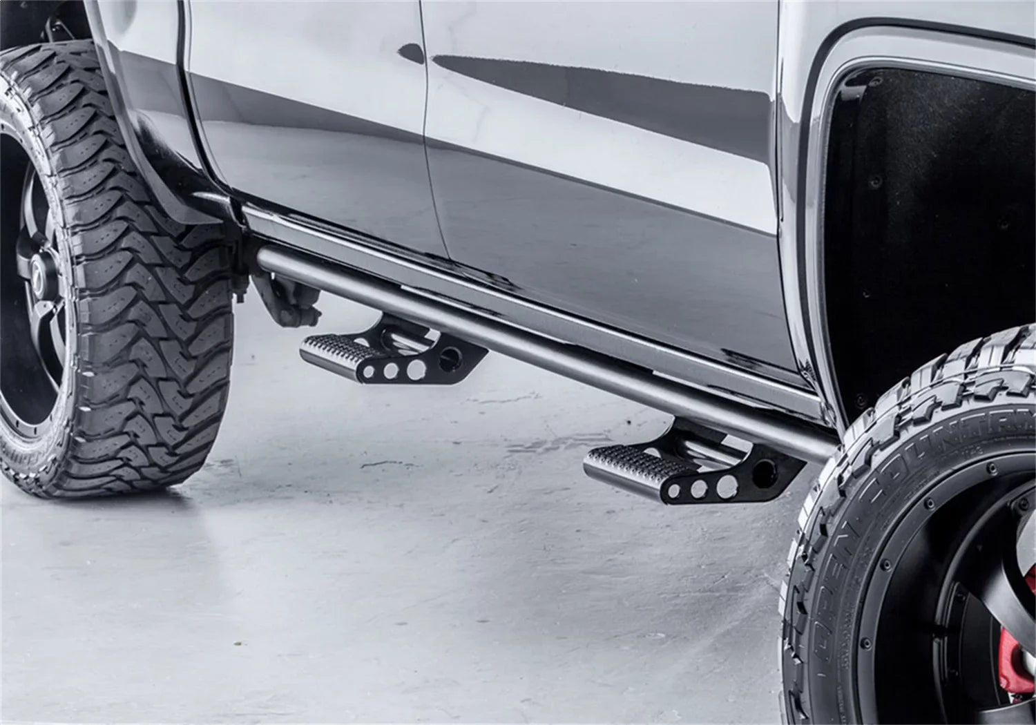 N-Fab by RealTruck Rkr Rails | Textured Black | T074Rkrcc | Compatible with 2007-2021 Toyota Tundra Crewmax All Beds, SRW Gas
