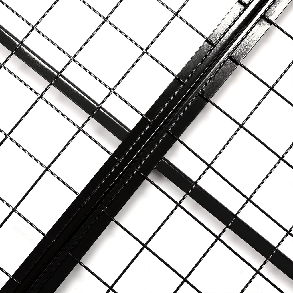HECASA 3FT X 6FT Overhead Storage Rack Heavy Duty 72" x 36" Mounted Ceiling Rack Shelf Black Steel