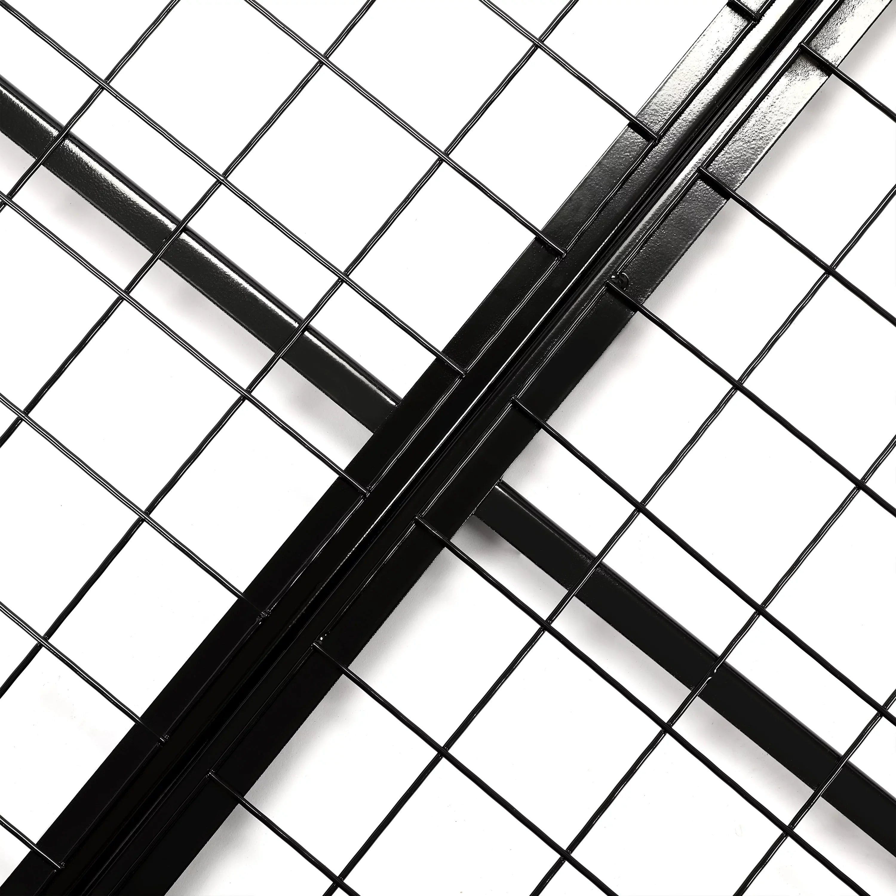 HECASA 3FT X 6FT Overhead Storage Rack Heavy Duty 72" x 36" Mounted Ceiling Rack Shelf Black Steel