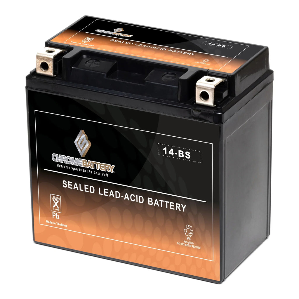 Chrome Battery Ytx14-Bs Motorcycle Battery for Suzuki 1000Cc Dl1000 V-Strom, Adventure, 2009