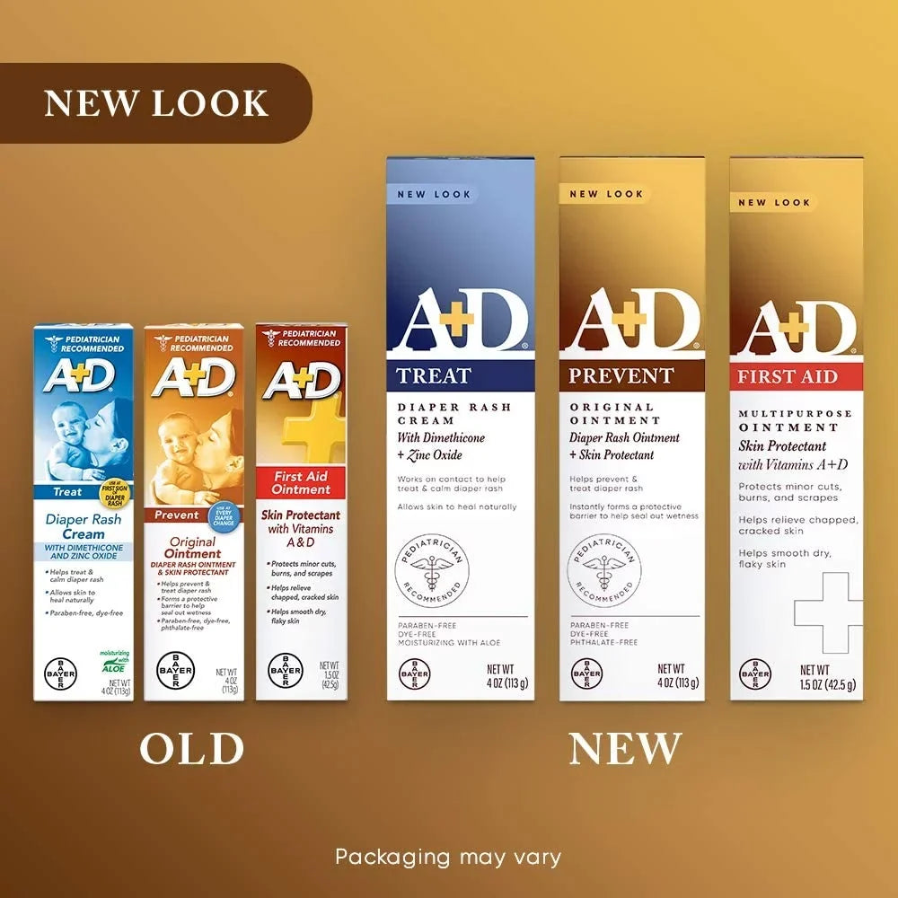 A D Original Diaper Rash Ointment, Skin Protectant With Lanolin And Petrolatum, (Packaging May Vary) Cream 16 Ounce (Pack Of 1)