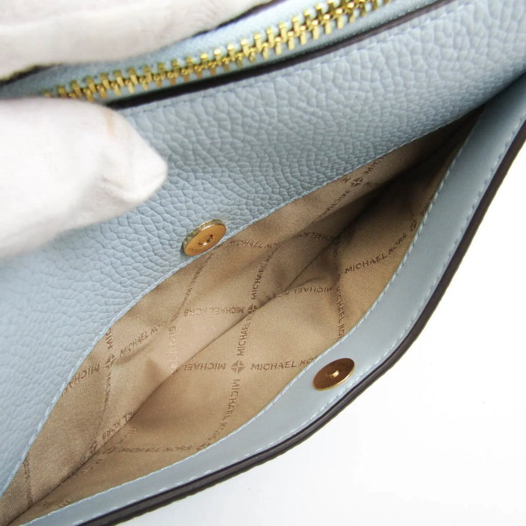 Pre-Owned Michael Kors DOVER 35R3G4DC5L Women's Leather Shoulder Bag Light Blue (Good)