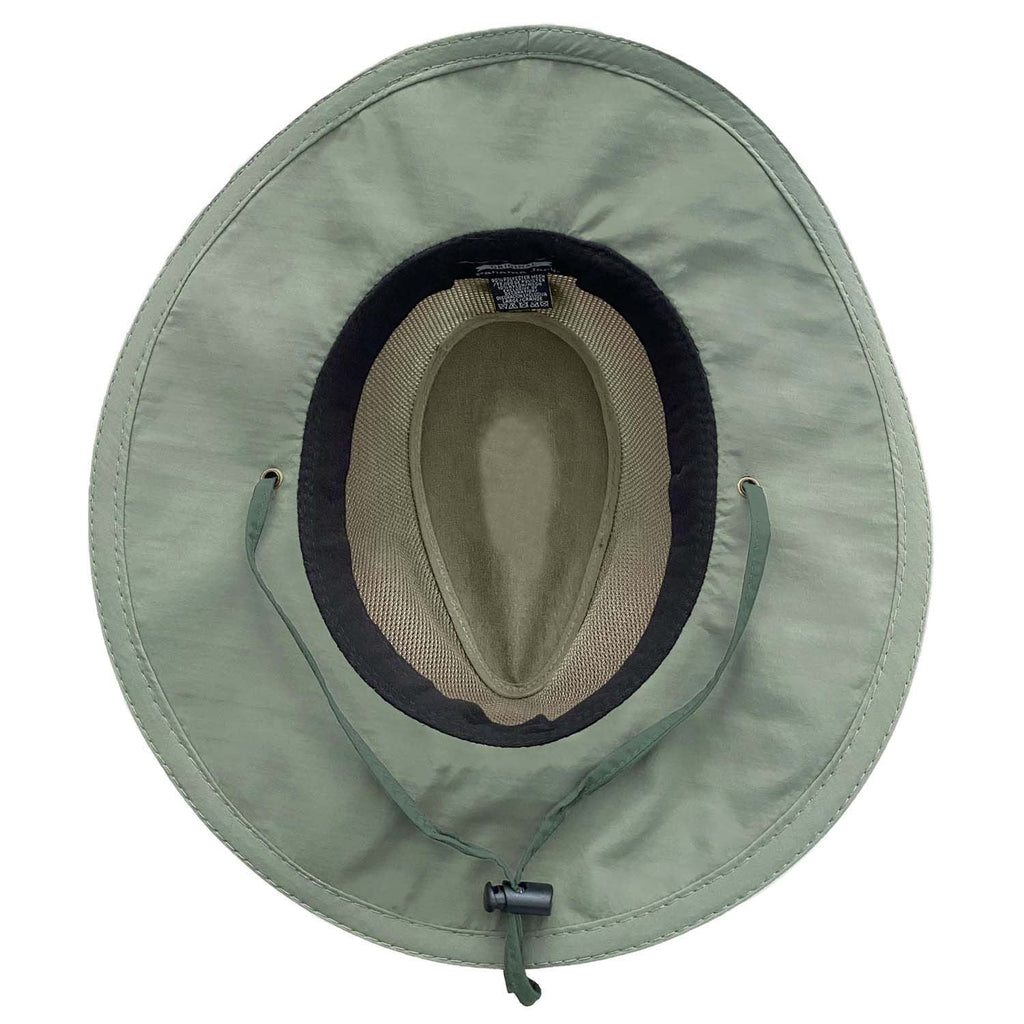 Panama Jack Mesh Crown Safari Sun Hat, 3" Brim, Adjustable Chin Cord, UPF (SPF) 50+ Sun Protection (Fossil, Large)