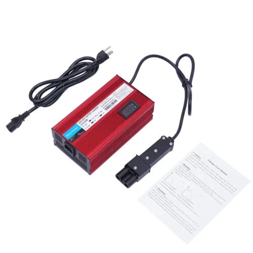 Golf Cart Battery Charger 48 Volt 12 Amp Barrel 2 Pin Plug Trickle Charging Mode
