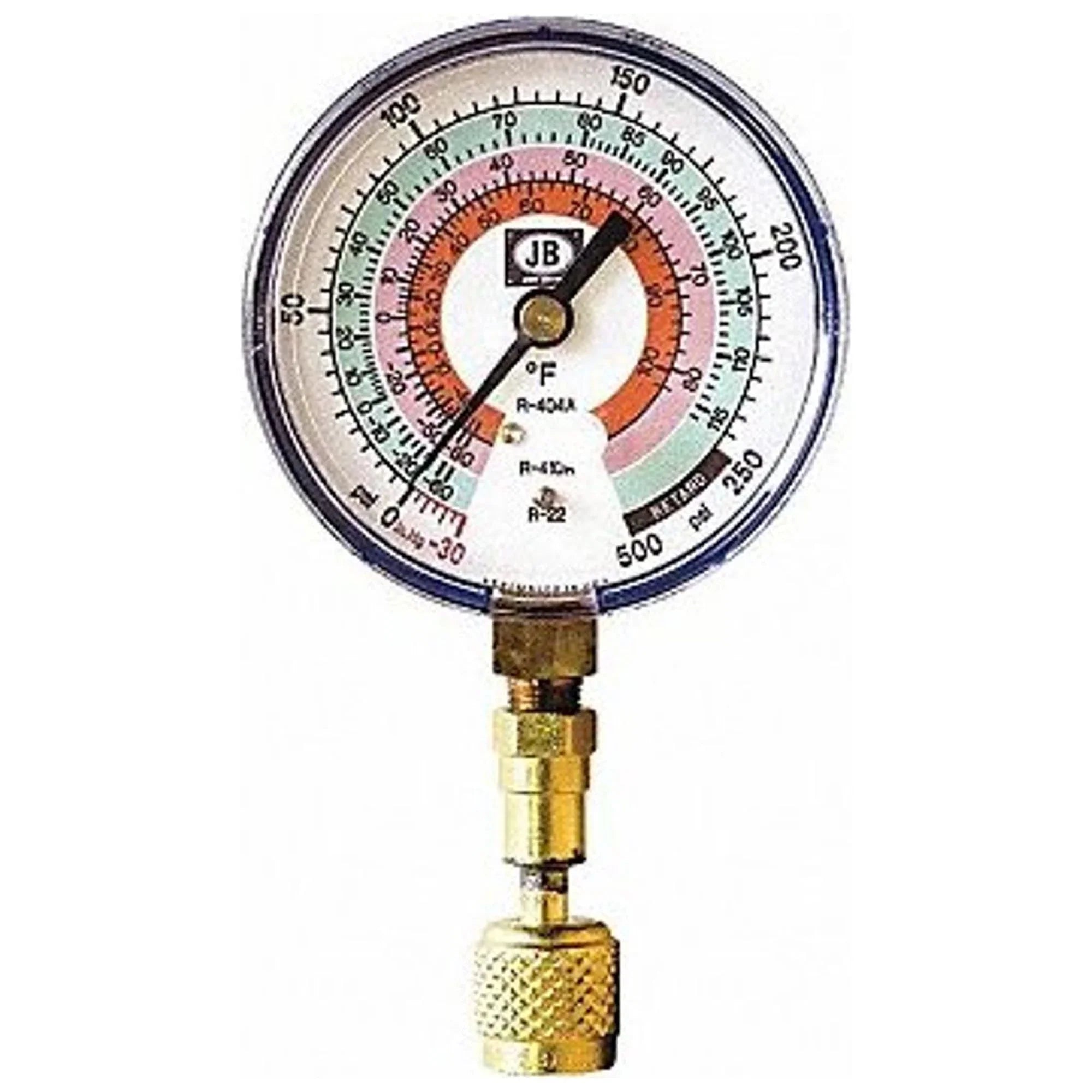 Jb Industries Test Gauge,Blue,For R-22, R-404A, R-410A QC-G820