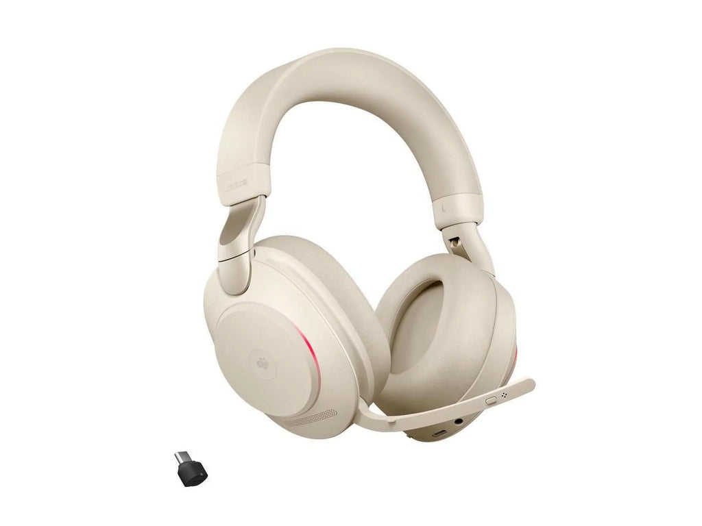 Jabra Evolve2 85 - USB-C MS Teams Stereo - Beige Wireless Headset / Music Headphones