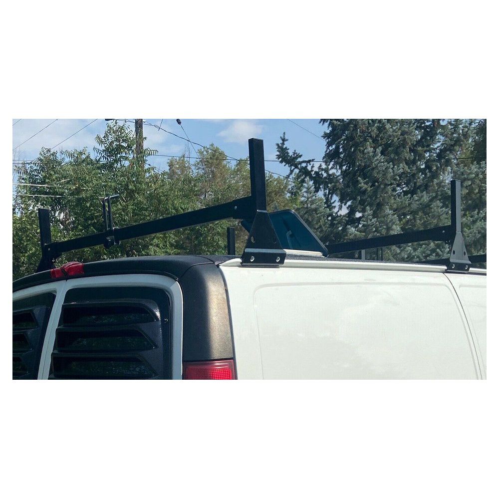 Teledu Ladder Roof Racks Steel Black Rack For Chevy Chevy Express Fullsize Van 3 bar