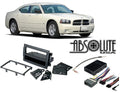 Absolute RADIOKITPKG13 Fits Dodge Charger 2005-2007 w/ NAV Single DIN Car Harness Radio Dash Kit