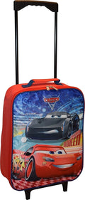 Disney Pixar Cars 3 Lightning MCQueen 15" Collapsible Wheeled Pilot Case - Rolling Luggage
