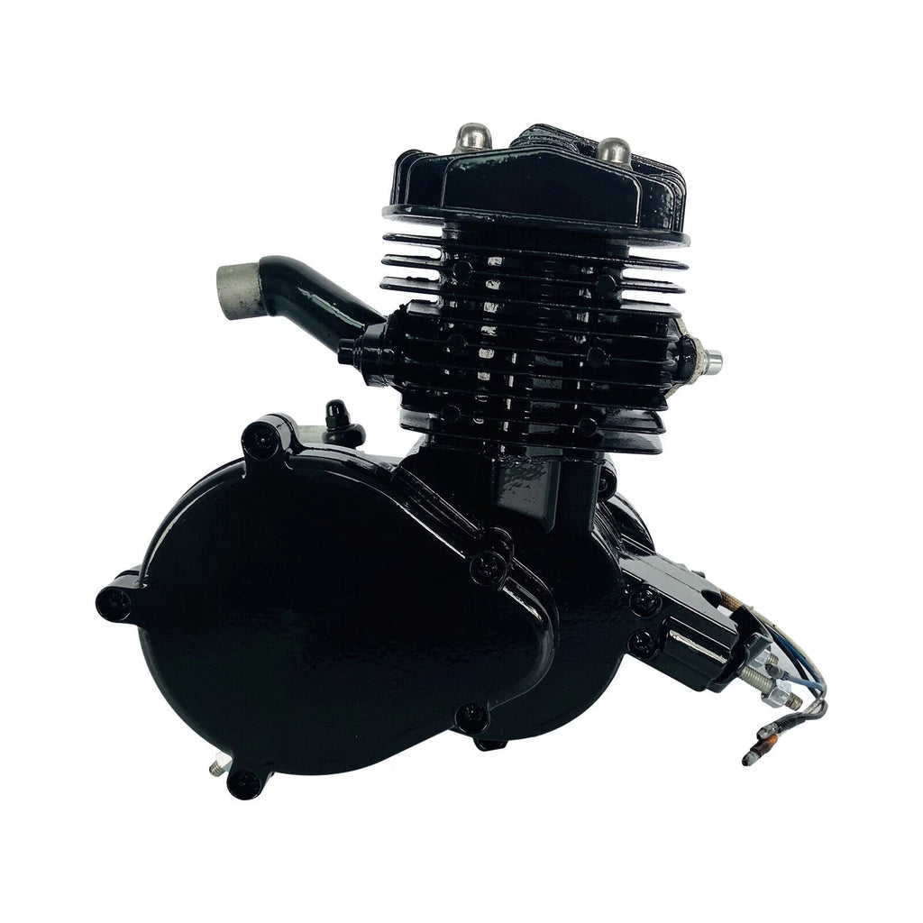 80CC 2-Stroke Petrol Gas Motor Engine Bike Single Cylinder Air-cooled Engine Pull Start for Bicycle Motorized 2.94KW 6500r/min