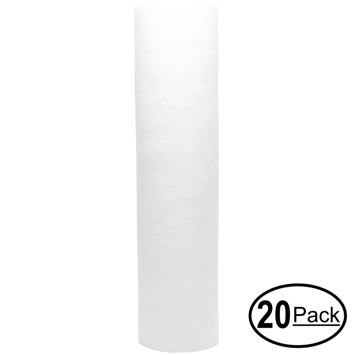 20-Pack Replacement for Aqua Pure SST2HB Polypropylene Sediment Filter - Universal 10-inch 5-Micron Cartridge for Aqua Pure 5592010 Stainless Steel Fluid Filter Housing SST2Hb - Denali Pure Brand