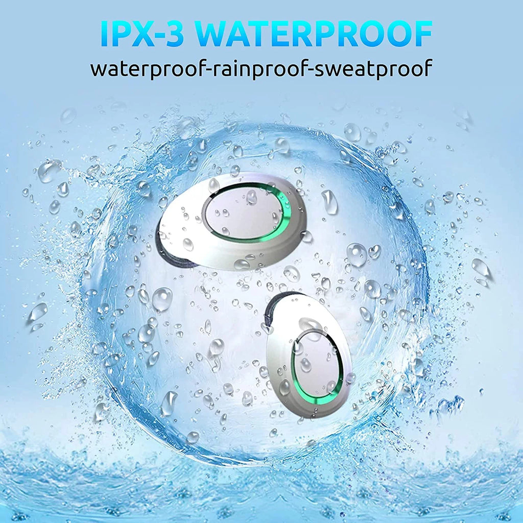 Wireless V5.1 PRO Earbuds Compatible with Galaxy Note 10/Plus/Lite/+/5G/Note10 IPX3 BlueTooth Touch Fluid / Sweatproof / Noise Reduction with Mic (White)