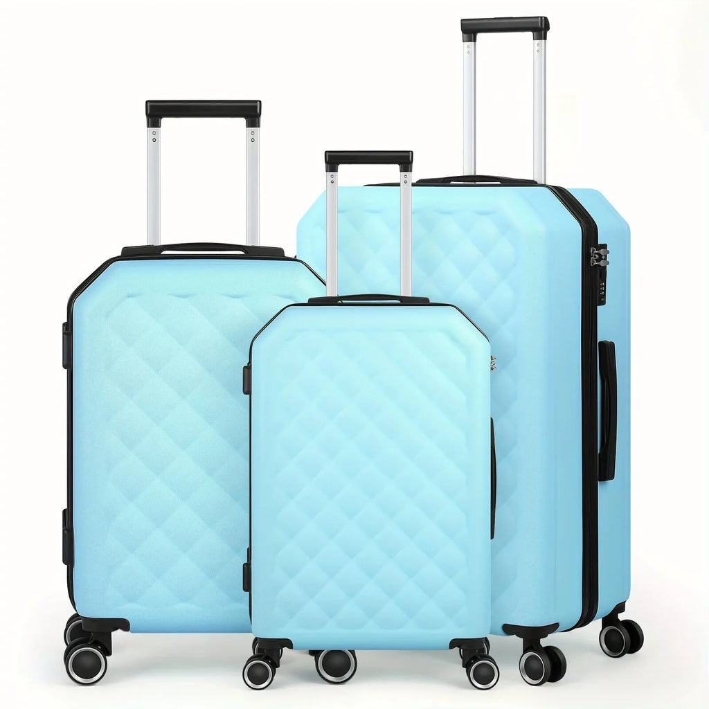 Travelhouse Hardshell Luggage 3-Piece Set: Suitcases with Spinner Wheels and TSA Lock in 20in, 24in, and 28in – Designed for Women
