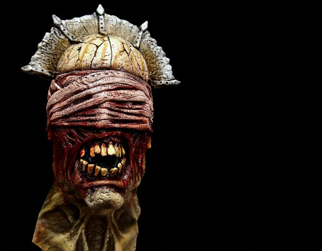 Pestilence White Horseman of the Apocalypse - Halloween Adult Latex Mask - Full Over the Head Realistic Mask