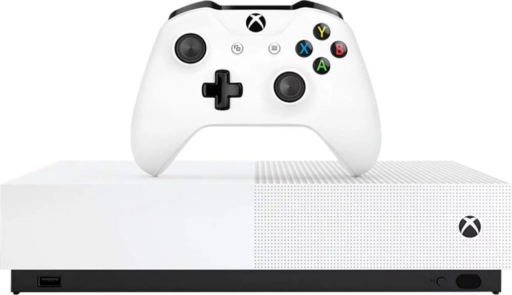 Restored Xbox One S 1TB AllDigital Edition Console with Xbox One Wireless Controller (Refurbished)