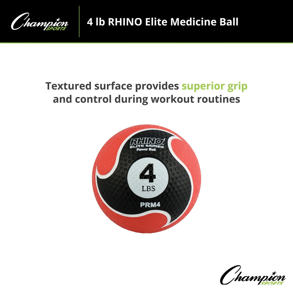 Champion Sports 4lb Rhino® Elite Medicine Ball