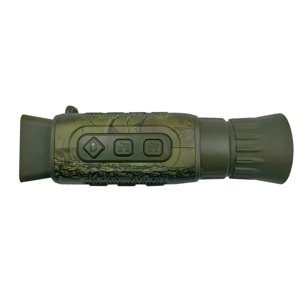 Carevas NV1000 Outdoor Night Vision Device, Infrared Optical Night Vision Monocular Device 9 Languages 5X Digital Zoom Photo Video Playback 200M Full Dark Viewing Distance for Outdoor Hunt Boating