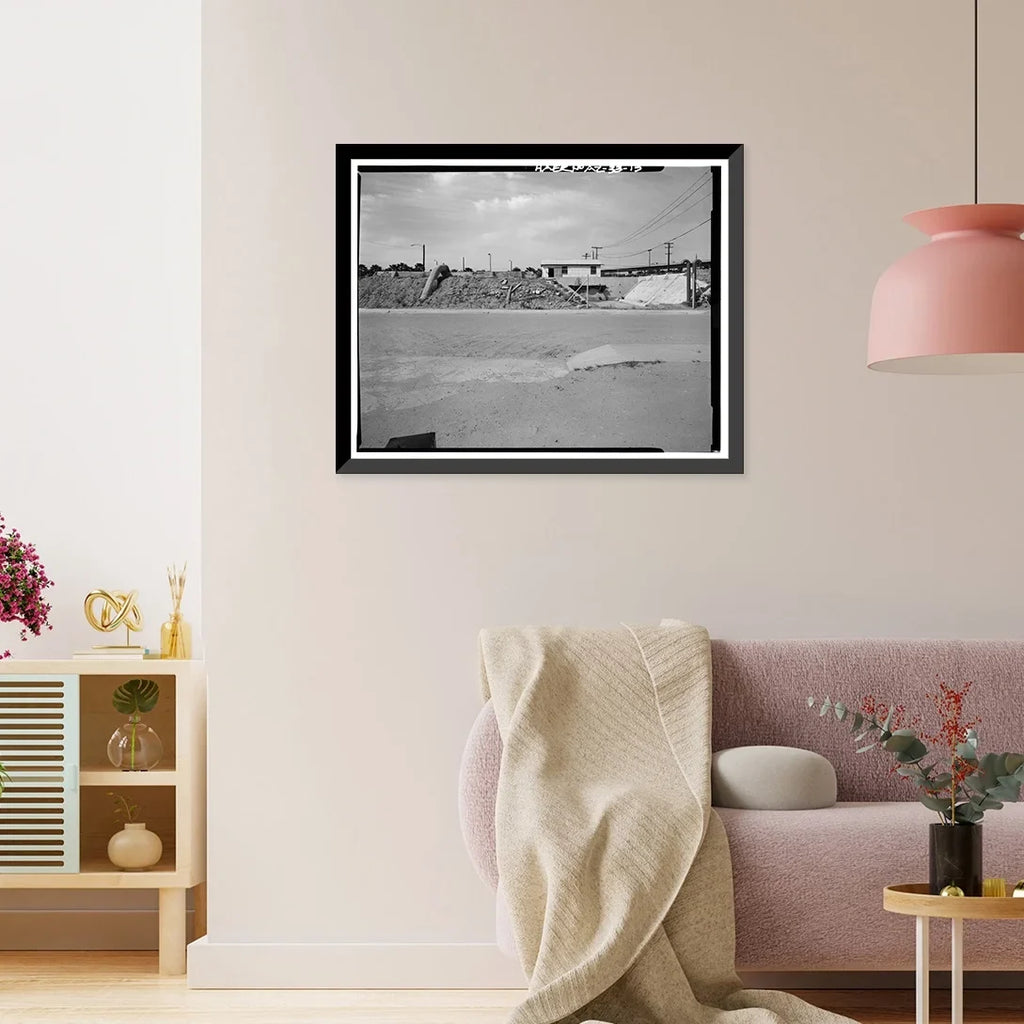 Historic Framed Print, Yuma Main Street Fluid Treatment Plant, Jones Street at foot of Main Street, Yuma, Yuma County, AZ - 13, 17-7/8" x 21-7/8"
