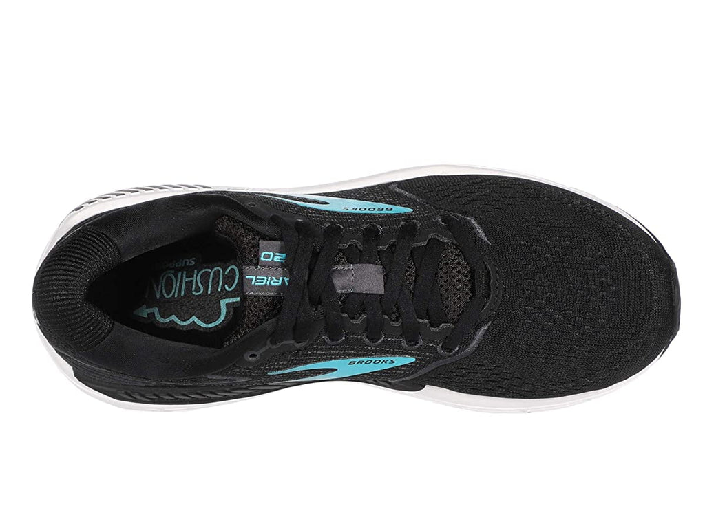 Brooks Women's Ariel '20 Running Shoe 8.5 Black/Ebony/Blue