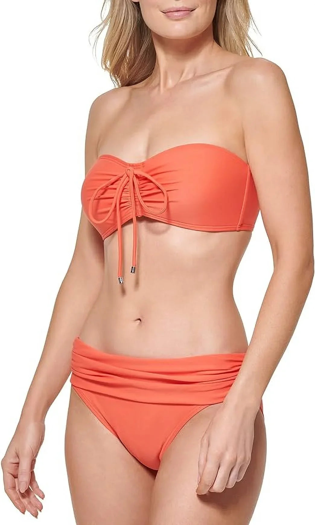 Tommy Hilfiger EMBERGLOW Convertible Bandeau Bikini Swim Top, US Medium