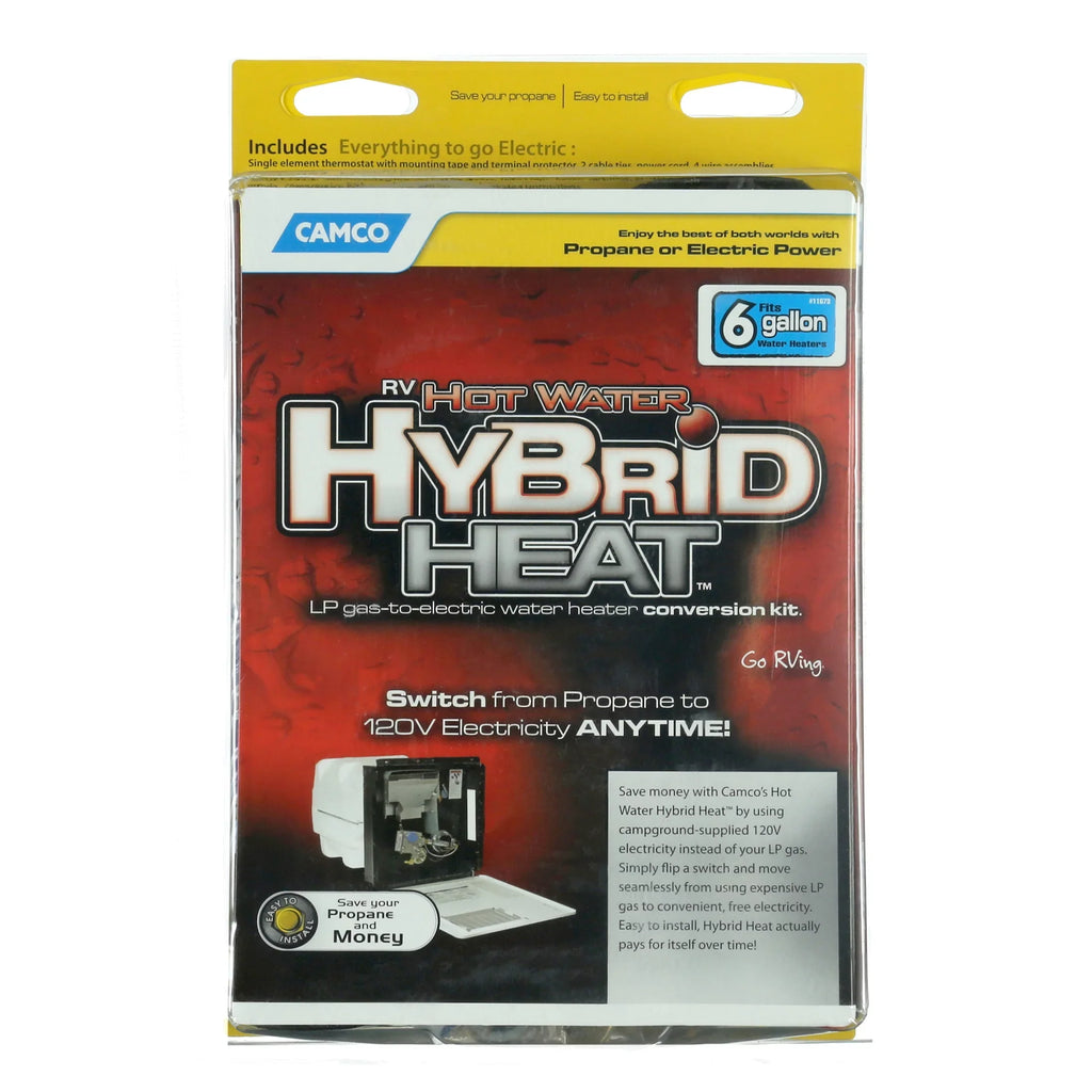 Camco 11673 - 6 gal. Liquid Heater Converter for Converting RV LP Gas Fluid Heaters to 120V Electricity On Demand