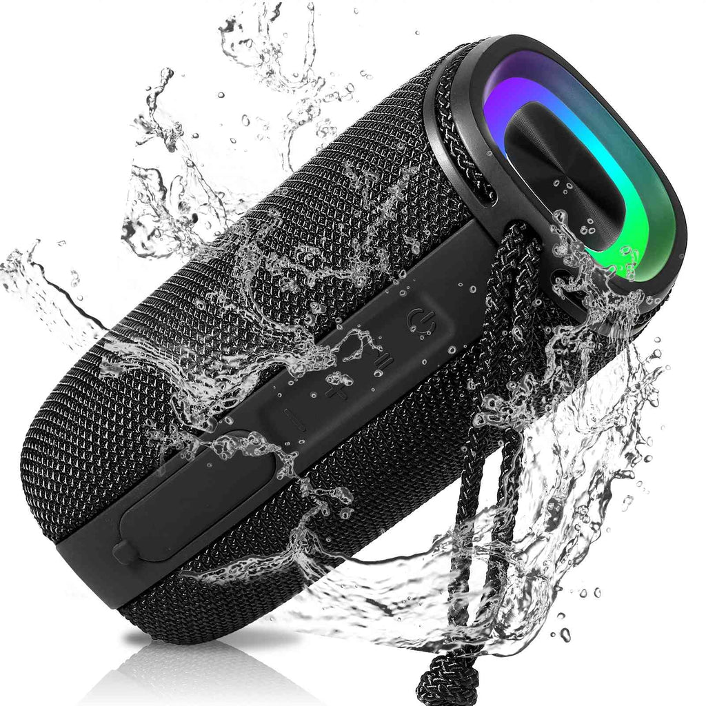 UrbanX X808 Bluetooth Speaker, IPX5 Fluid Speakers 360° HD Surround Sound with Punchy Bass, True Wireless Pairing, BT5.3, Portable Speaker for Nokia 3.1 - Black