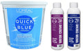 L'Oreal Quick Blue Powder Bleach, 1 LB, Loreal 20 Volume 8oz and Loreal 30 Volume 8oz Bundle