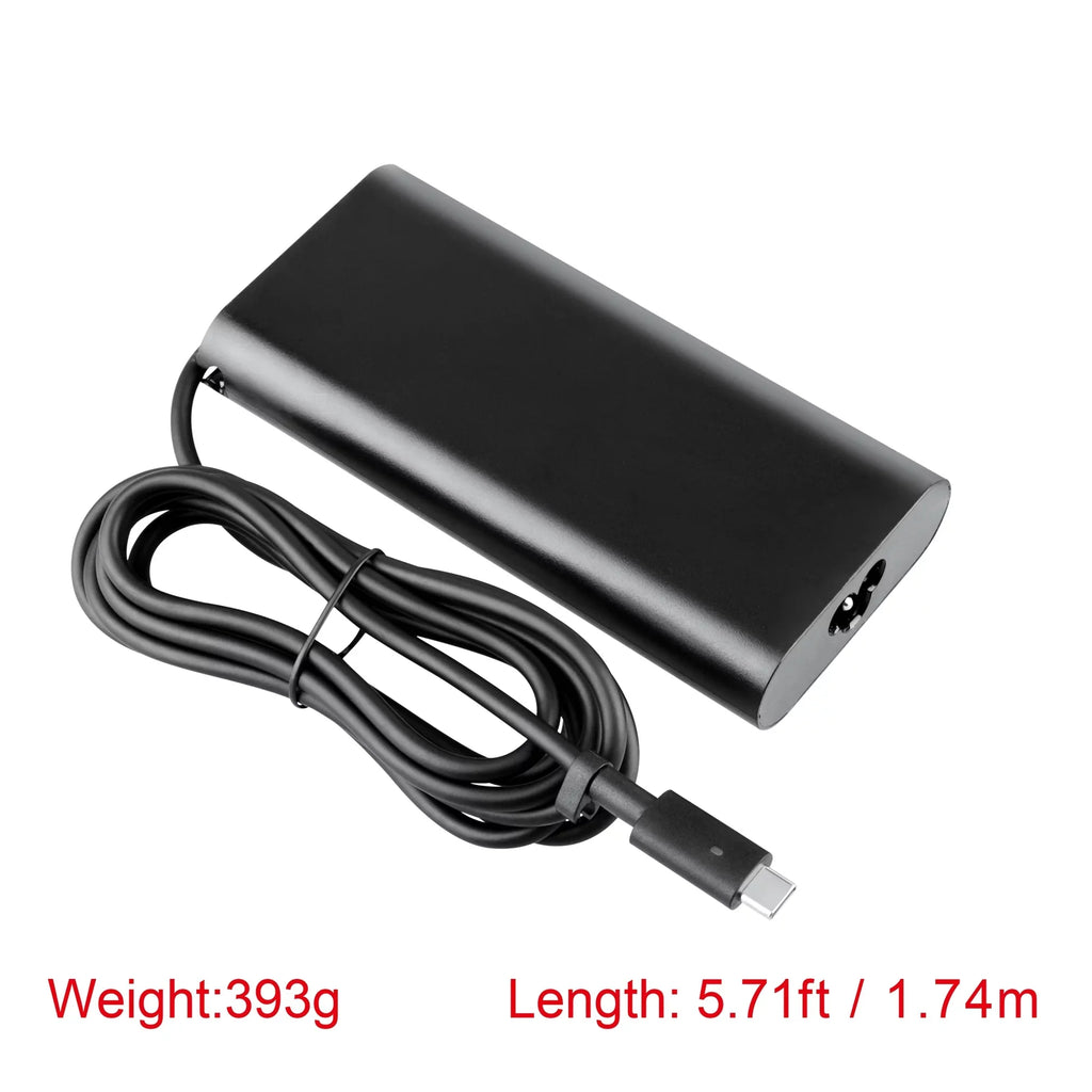 PKPOWER 130W USB C Adapter Charger For XPS 13 7390 9350 9360 9365 9370 9333 2-in-1