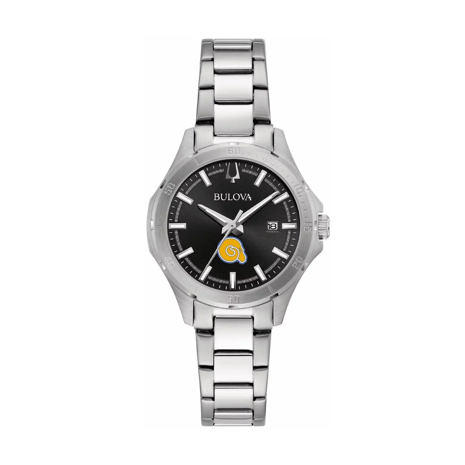 Women's Bulova Black Albany State Golden Rams Stainless Steel Sport Classic Watch