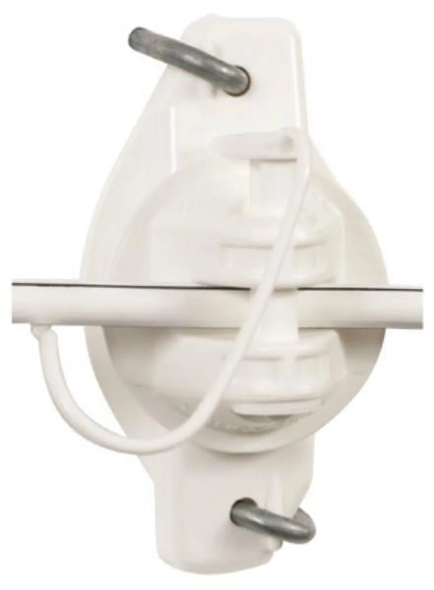 Gallagher G626144 EquiFence Pinlock Wooden Post Insulator, White, 25-Pack, Each