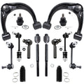 Detroit Axle - 14pc Suspension Kit for 2003-2009 Toyota 4Runner, 2007-2009 FJ Cruiser, 2 Upper Control Arms w/Ball Joints, 2 Lower Ball Joints, 4 Tie Rods, 4 Sway Bars, 2 Boots, Replacement