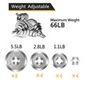 30KG Adjustable Dumbbell Bar Set Weights for Weight Lifting Fitness Training Bodybuilding