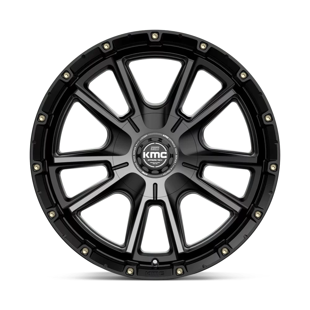 KMC Cast Aluminum Rim KM100 20X9 6X135/5.5 S-BLK GTCC 18MM, KM10029067418