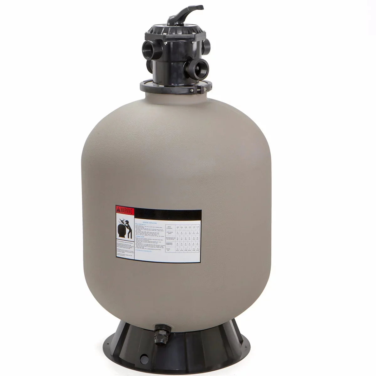 XtremepowerUS 24" Swimming Pool Sand Filter Inground Above Ground System with 7-Way Valve Pond up to 29,400 Gallons
