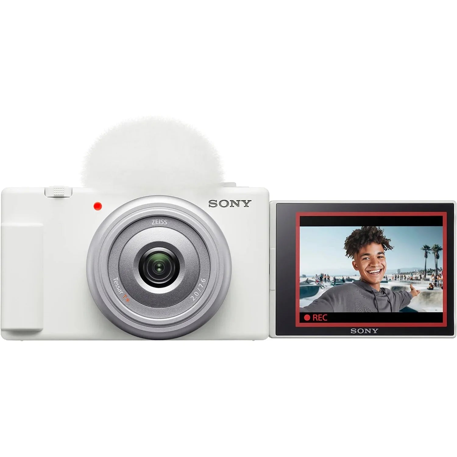 ZV-1F Vlog Camera with 4K Video & 20.1MP for Content Creators and Vloggers White ZV-1F/W Bundle