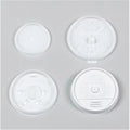 Dart DCC12SL Translucent Lid with Straw Slot - 1000-Case