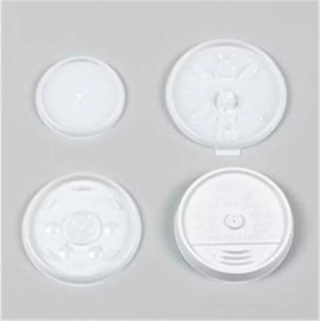 Dart DCC12SL Translucent Lid with Straw Slot - 1000-Case