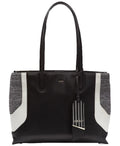 DKNY Jade Wide Handbag Tote (Gray/Black)