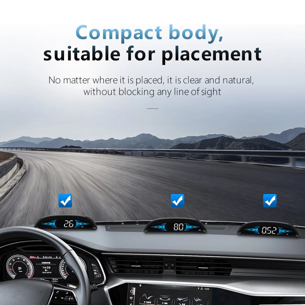 Dcenta Car New OBD Speedometer Head-up Display B2 Multi-Functions Car Diagnostic Speedometer Driving