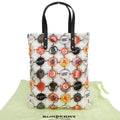 Pre-Owned Burberry BURBERRY bottle cap pattern tote bag handbag nylon multicolor 8022365 (Like New)