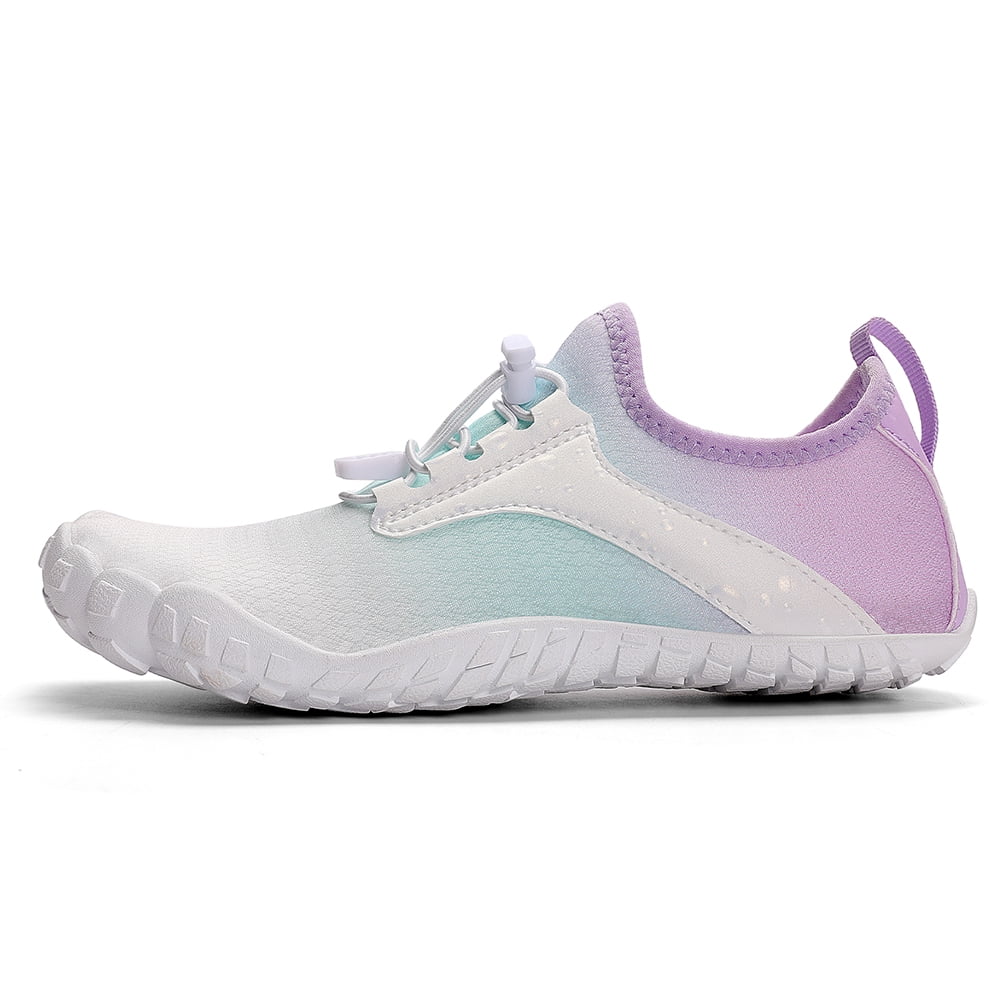 SunyaMood Liquid Shoes Barefoot Beach Shoes Quick Dry Non-slip for Men Women (39 Purple)
