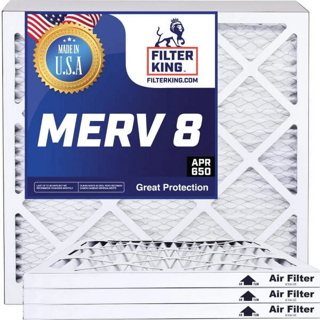 Filter King 20x50.5x1 Air Filter | 4-PACK | MERV 8 HVAC Pleated A/C Furnace Filters | MADE IN USA | Actual Size: 20 x 50.5 x .75"