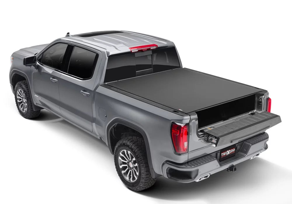 TruXedo Pro X15 Soft Roll Up Truck Bed Tonneau Cover | 1472601 | Compatible with 2019 - 2023 Chevy/GMC Silverado/Sierra, works w/ MultiPro/Flex tailgate 6' 7" Bed (79.4")