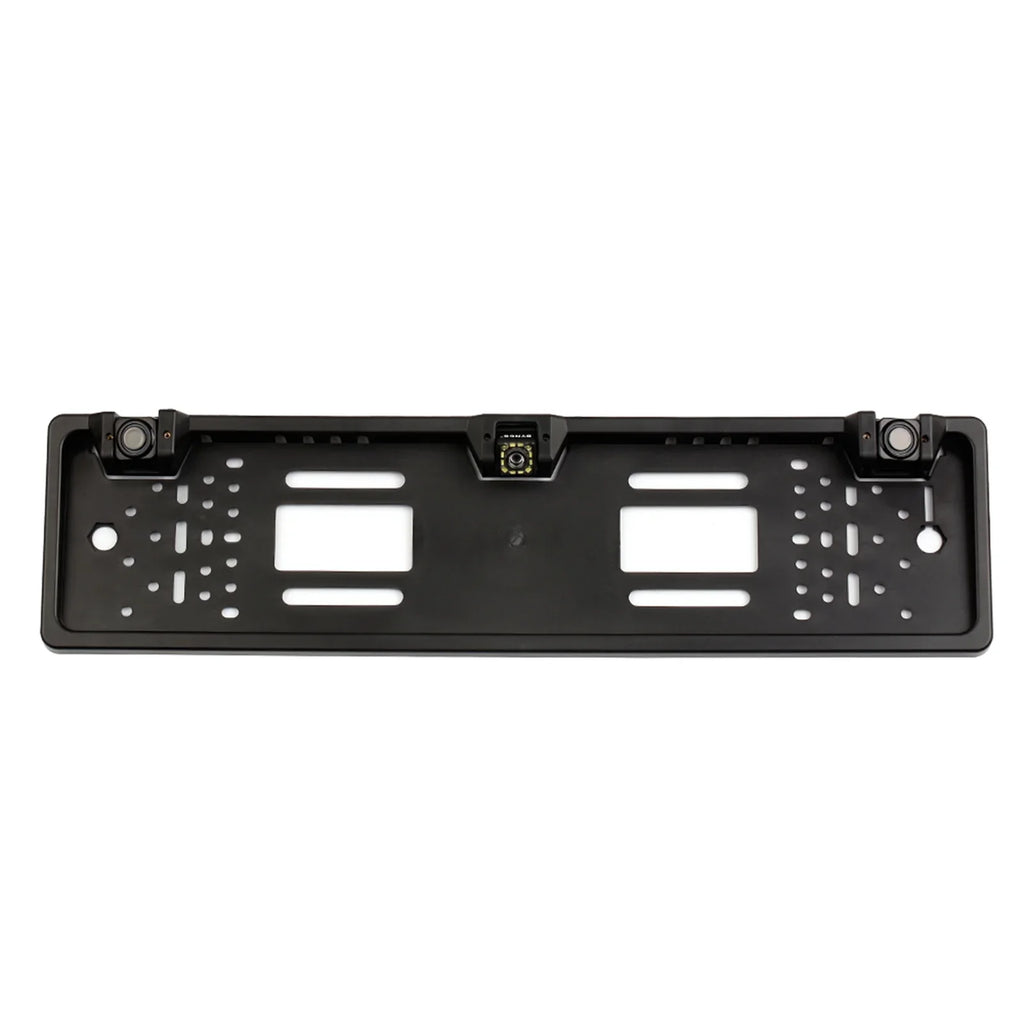 Eccomum European License Plate Frame Backup Camera 12 LED Rear View Camera with Reversing System Parking Sensor