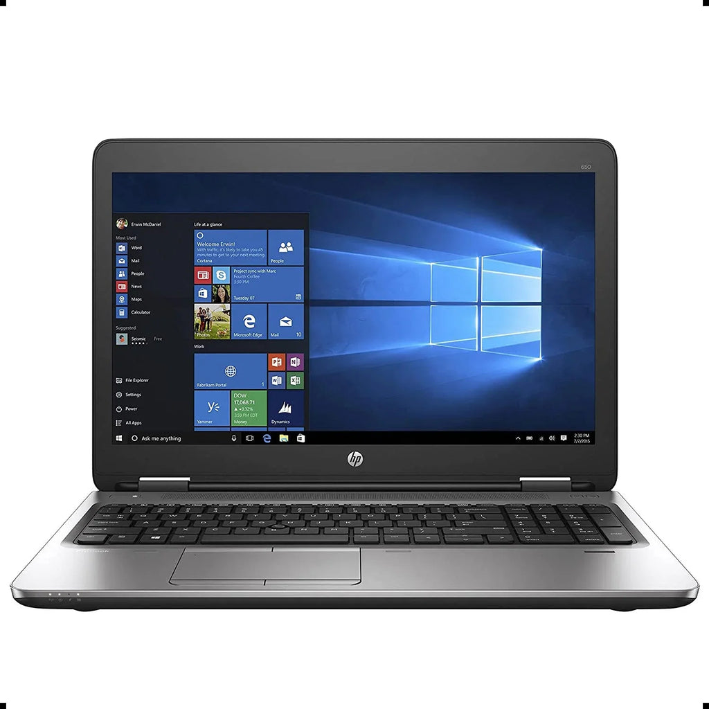 ProBook 650-G2 - 15.6" Core i5-6200U Dual-Core 8GB RAM 256GB Storage - Windows 10 Refurbished