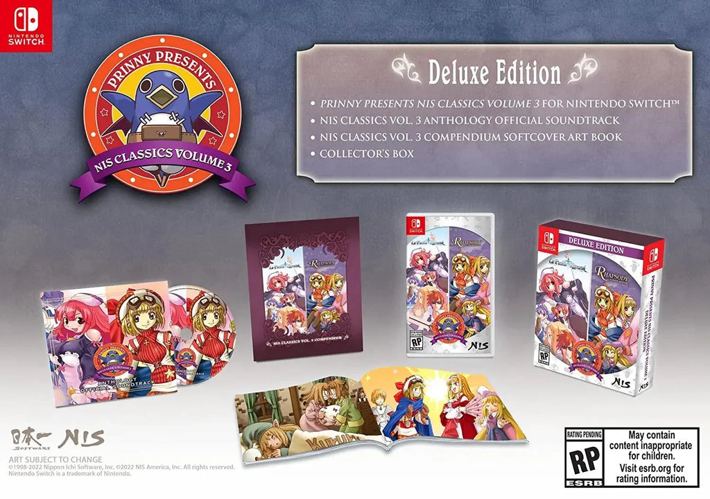 Prinny Presents NIS Classics Volume 3: La Pucelle: Ragnarok/Rhapsody: A Musical Adventure - Deluxe Edition - Nintendo Switch