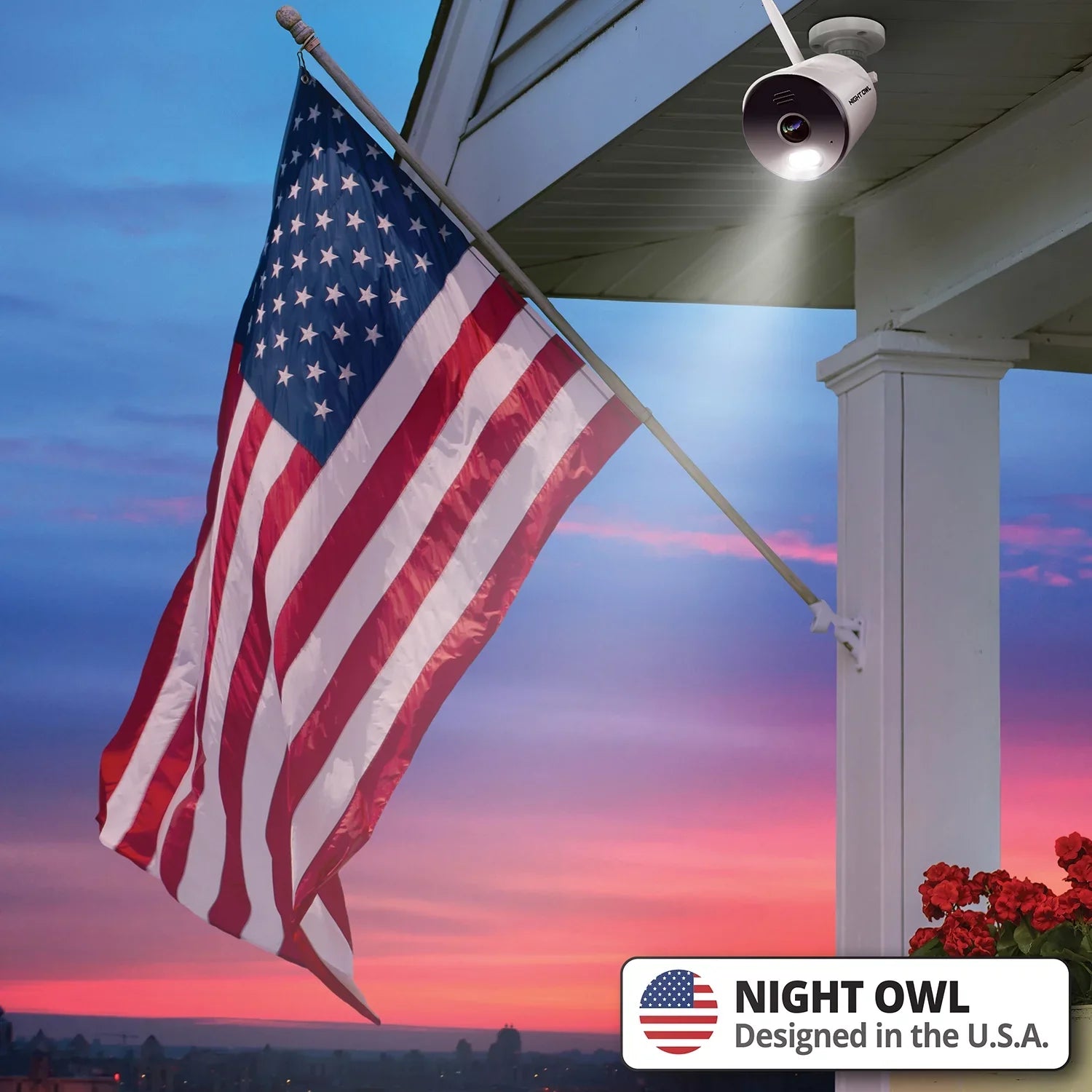 Night Owl 10 Channel 4K Wi-Fi NVR with 1TB Hard Drive and 4 Wi-Fi IP 1080p HD Spotlight Cameras