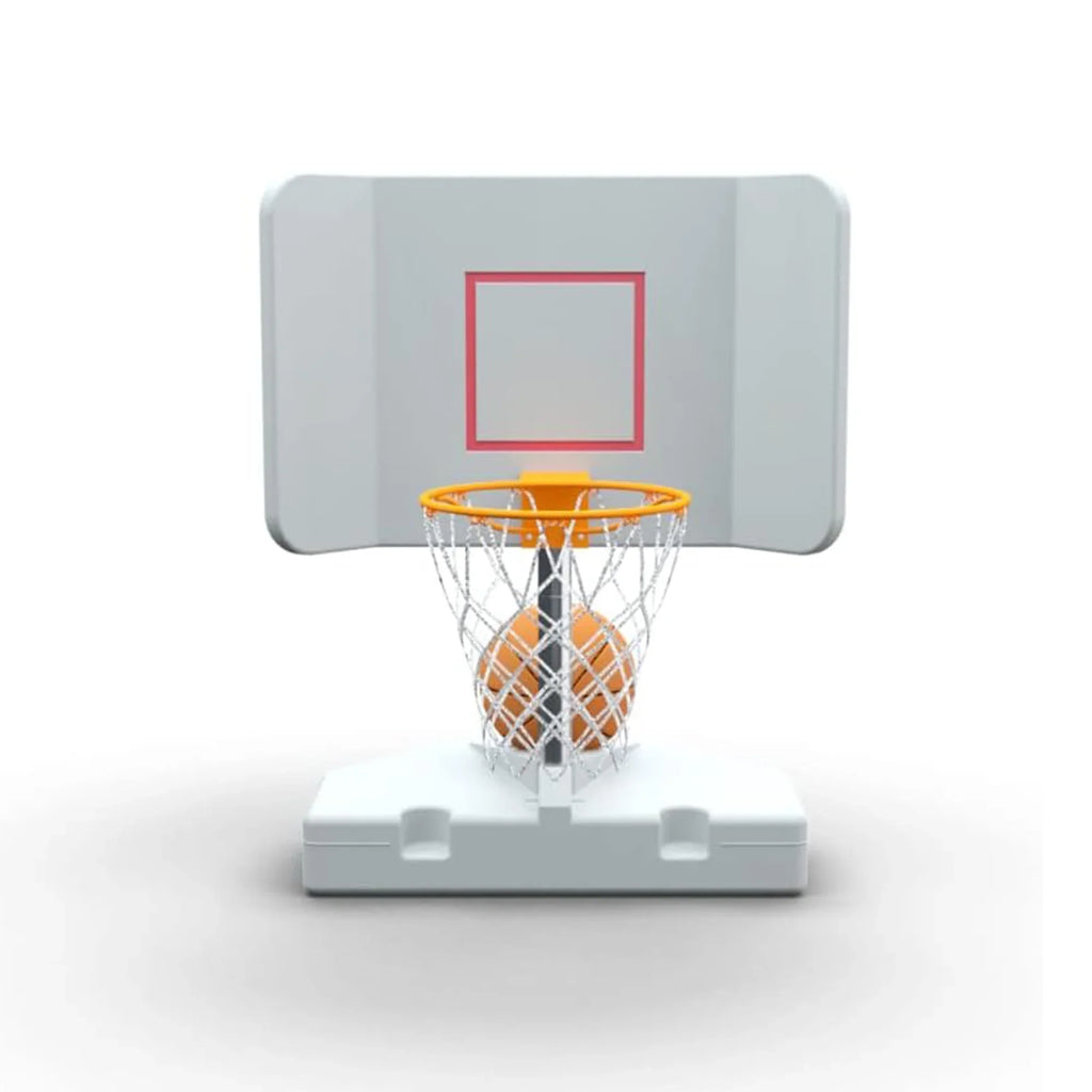 Good Ideas 15 in. Pool Shot Wing It Freestanding Basketball Hoop, White