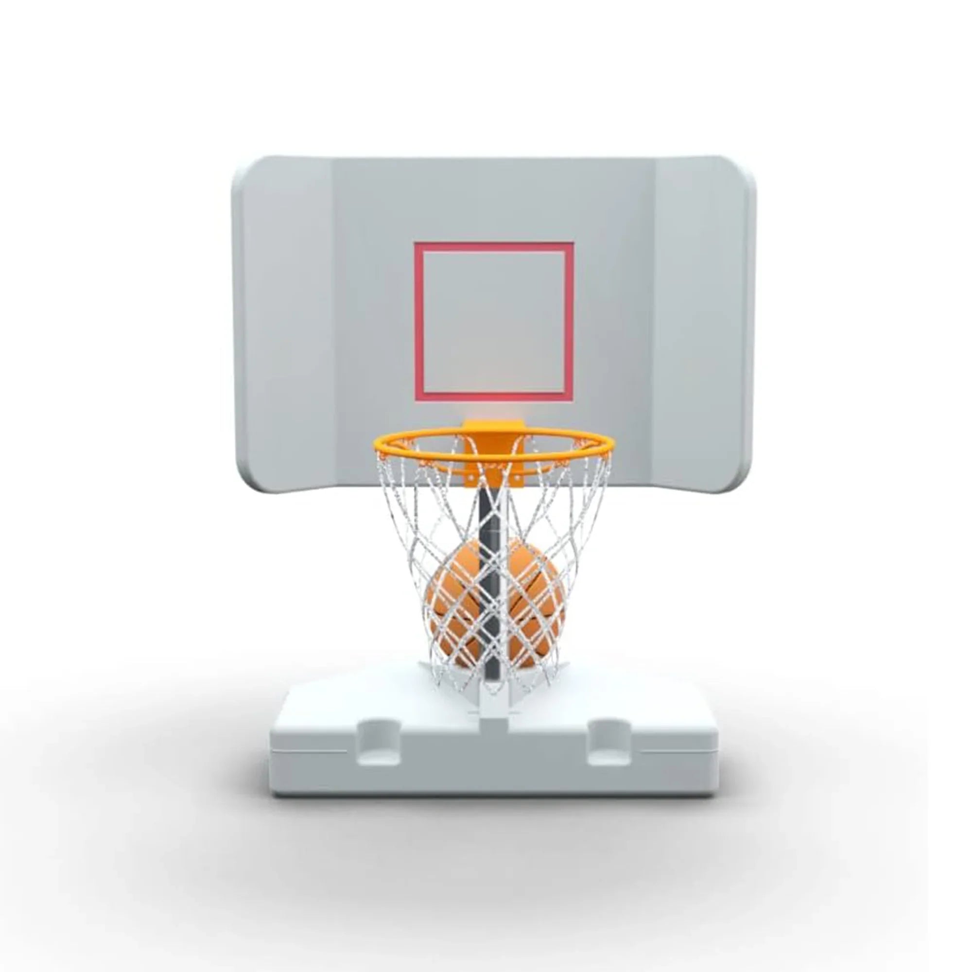 Good Ideas 15 in. Pool Shot Wing It Freestanding Basketball Hoop, White